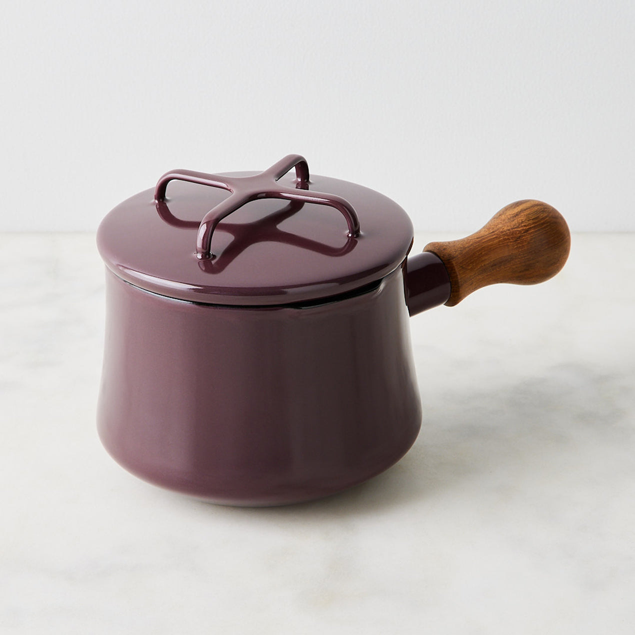 Kobenstyle by Dansk Enamelware 1 Qt Saucepan Pot Plum Purple - New