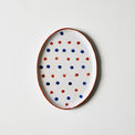 Vandvid Small Oval Plate, Dots