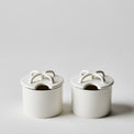 Købenstyle II Set of 2 Porcelain Condiment Pots, White